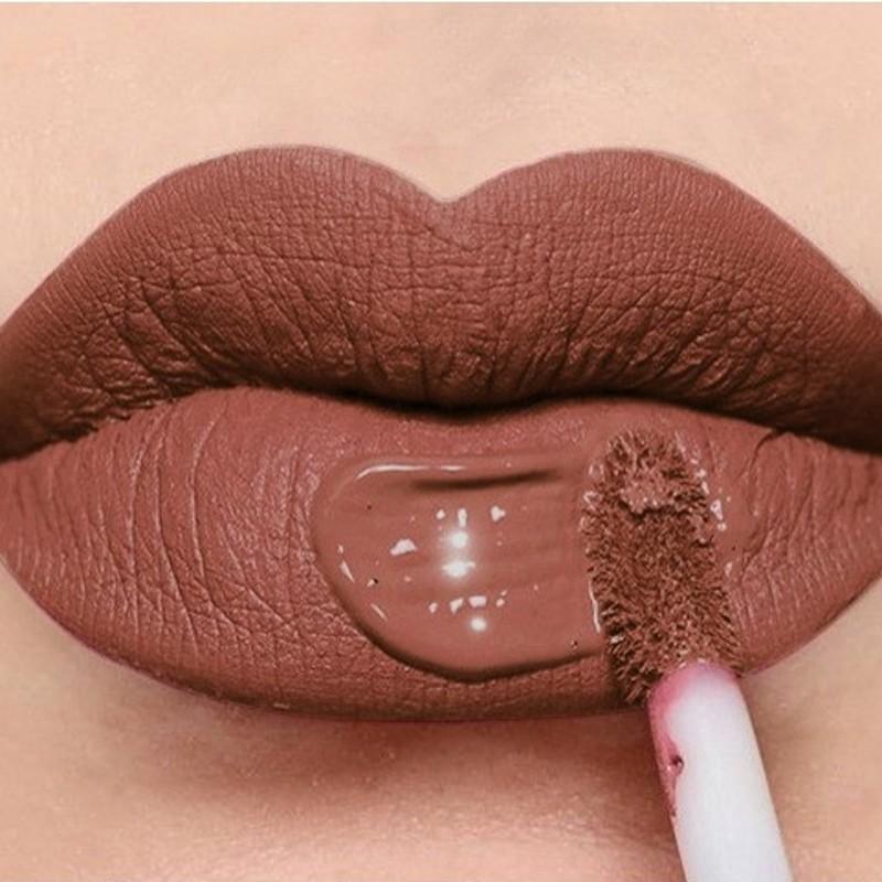 Lip Gloss Nude Matte Velvet Lipstick Smooth Pigment Dark Red Waterproof Long Lasting Non-stick Beauty CosmeticsLip, 06
Lip Gloss Nude Matte Velvet Lipstick Smooth Pigment Dark Red Waterproof Long Lasting Non-stick Beauty CosmeticsLip, 06