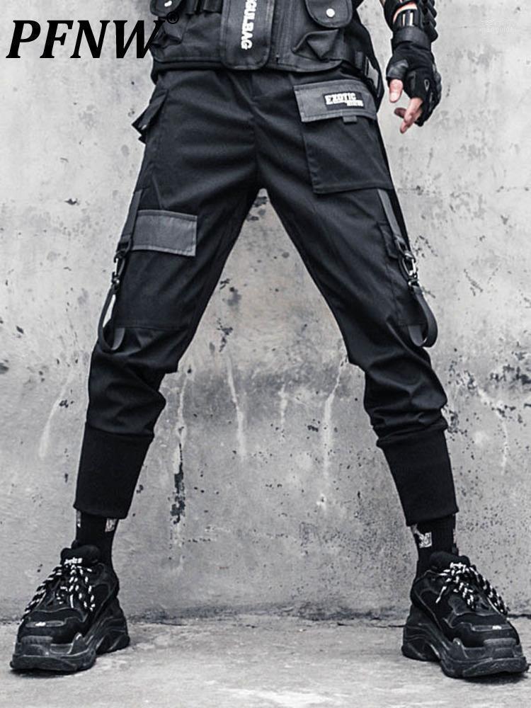 Men's Pants Dark Multiple Pockets Slim Cargo Men's Techwear Autumn Summer Thin High Street Trend Skinny Trousers Male Darkwear Heat22, Black
Men's Pants Dark Multiple Pockets Slim Cargo Men's Techwear Autumn Summer Thin High Street Trend Skinny Trousers Male Darkwear Heat22, Black