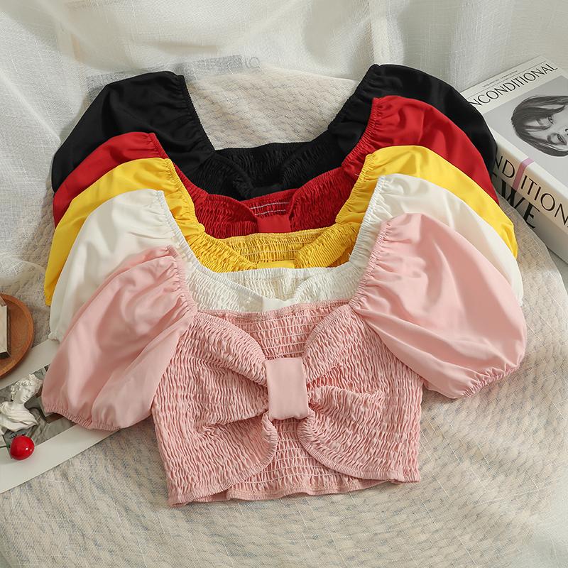 Women's Blouses & Shirts Puff Short Sleeve Blouse For Woman Butterfly Sexy Crop Top Women Korean Fashion Summer Female Clothing Harajuku Dro, White
Women's Blouses & Shirts Puff Short Sleeve Blouse For Woman Butterfly Sexy Crop Top Women Korean Fashion Summer Female Clothing Harajuku Dro, White