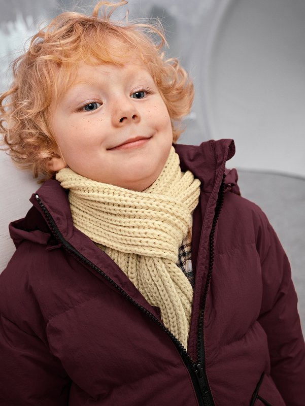 Toddler Boys Slant Pocket Zip Up Hooded Puffer Coat SHE