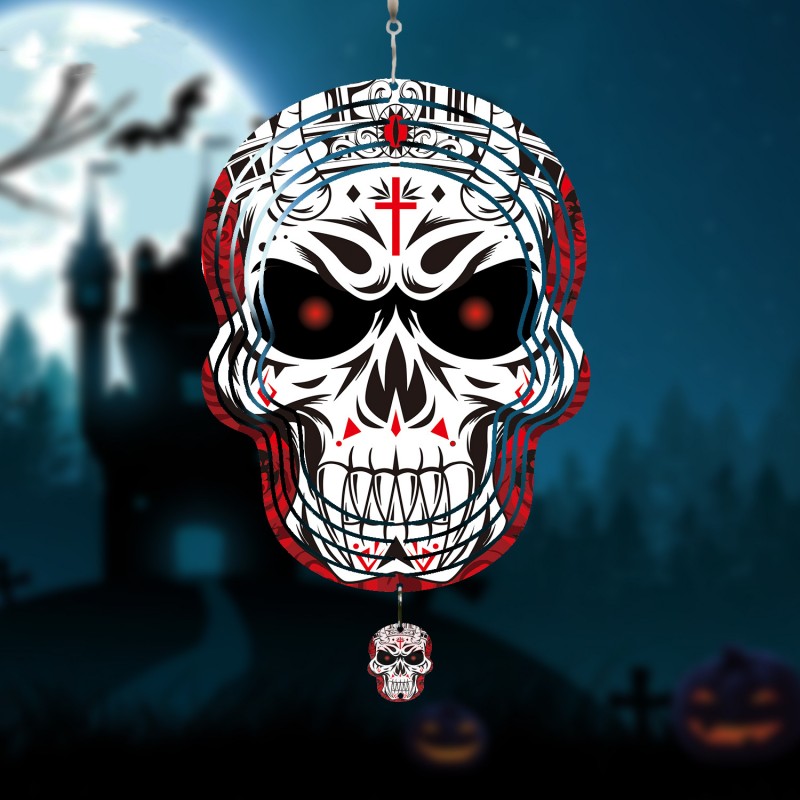 More Sizes DIY Printing 10 Inch Sublimation Blank Aluminum Metal Wind Spinner Outdoor Hanging Decor Wind Chimes for Christmas Decoration