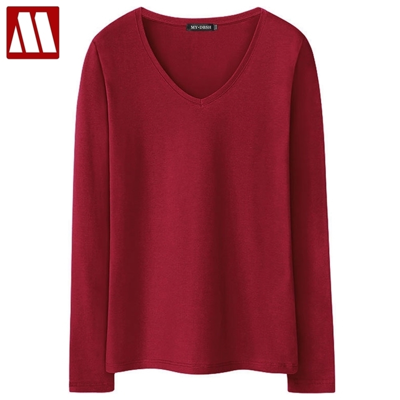 Women's T-shirts Long Sleeve Undershirt V Neck Pure Color Tshirt Woman Casual Tees T Shirt Tops Female Men Fashion C414 220322, V neck white
Women's T-shirts Long Sleeve Undershirt V Neck Pure Color Tshirt Woman Casual Tees T Shirt Tops Female Men Fashion C414 220322, V neck white