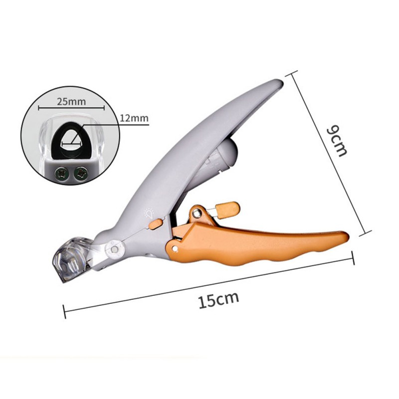 Professional Clipper Scissors Dog Cat Toe Claw Clippers Scissor LED Light Nail Trimmer for Animals Pet 220423