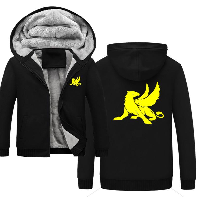Men's Hoodies & Sweatshirts Mythical Gryphon Men With Hat Print Fleece Thickening Autumn Winter Male Warm Coat Brand ClothingMen's, Black
Men's Hoodies & Sweatshirts Mythical Gryphon Men With Hat Print Fleece Thickening Autumn Winter Male Warm Coat Brand ClothingMen's, Black