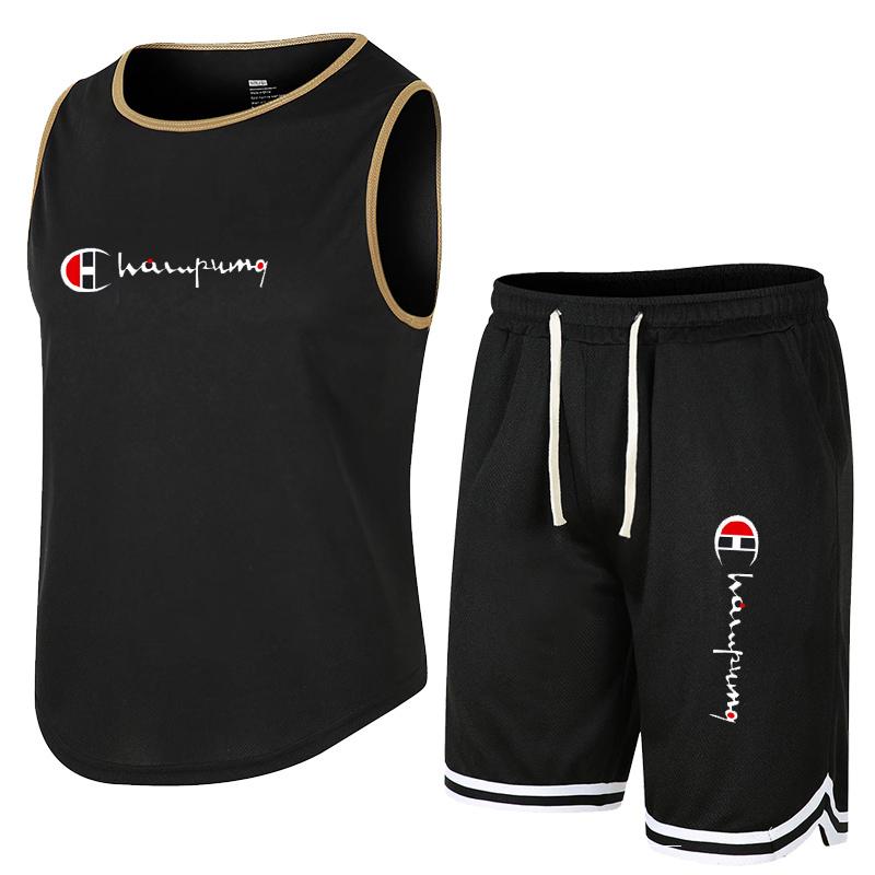 Men's Tracksuits Summer Sports Sleeveless T-Shirt Set Men Quick Dry Tank Top Shorts Male Fitness Competition Training Vest Basketball Tracks, White one jiagj
Men's Tracksuits Summer Sports Sleeveless T-Shirt Set Men Quick Dry Tank Top Shorts Male Fitness Competition Training Vest Basketball Tracks, White one jiagj