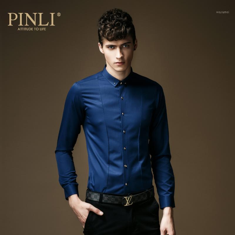 Camiseta Masculina Blusas Pinli Pin Autumn Men's Suit, Slim Collar, Shirt, Pure Colored Micro Elastic Long Sleeved Shirt 8776 Casual Shirts, Blue
Camiseta Masculina Blusas Pinli Pin Autumn Men's Suit, Slim Collar, Shirt, Pure Colored Micro Elastic Long Sleeved Shirt 8776 Casual Shirts, Blue