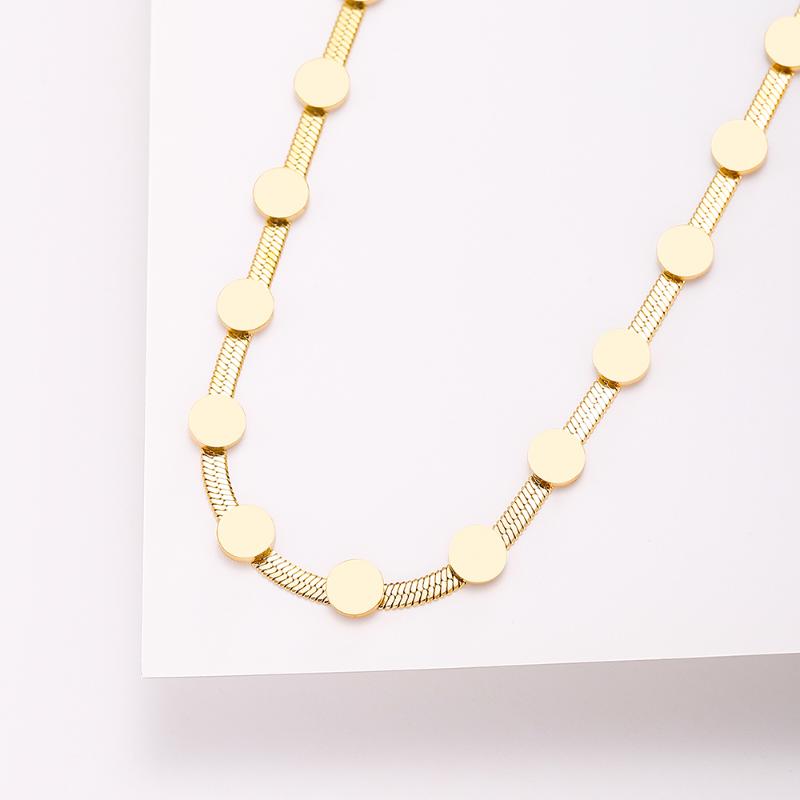 Chokers Women's Neck Chain Necklace Golden Wide Herringbone Choker Stainless Steel Round Charm Jewelry Girls Gift 2022
Chokers Women's Neck Chain Necklace Golden Wide Herringbone Choker Stainless Steel Round Charm Jewelry Girls Gift 2022