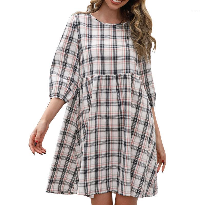 Casual Dresses Elegant Women Plaid Printed Mini Korean Fashion Long Sleeve Ruffles Sundress Leisure Holiday Beach Dress Vestidos Robes, Red
Casual Dresses Elegant Women Plaid Printed Mini Korean Fashion Long Sleeve Ruffles Sundress Leisure Holiday Beach Dress Vestidos Robes, Red