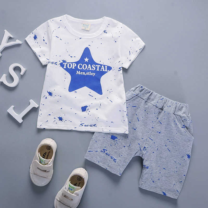 Toddler Baby Boys 2PCS Clothing Outfits Pentagram T shirt Tops Pants Kids clothes Outfit Set