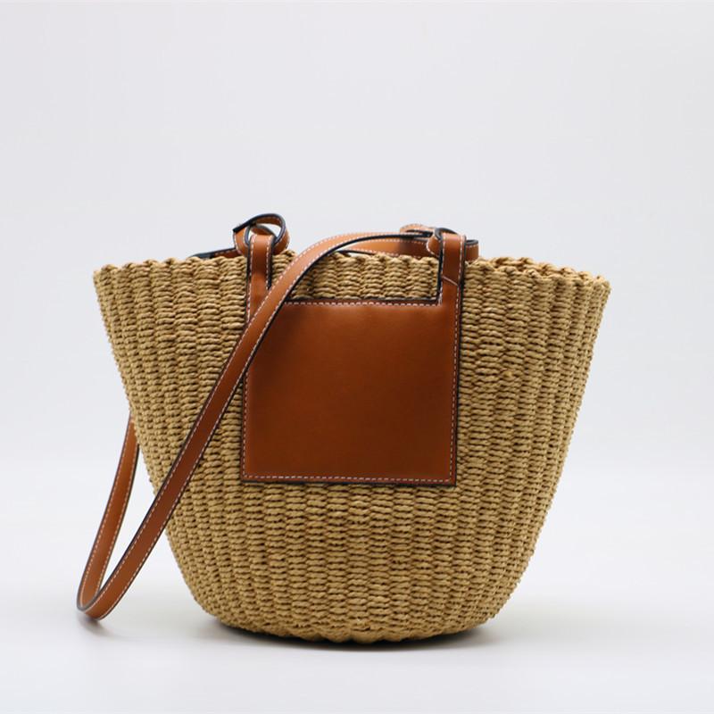 Evening Bags Summer Women Rattan Handbag Female Brand Design Weave Wicker Patchwork PU Leather Straw Shouler Bag Beach Shopper PursesEvening, No inner bag
Evening Bags Summer Women Rattan Handbag Female Brand Design Weave Wicker Patchwork PU Leather Straw Shouler Bag Beach Shopper PursesEvening, No inner bag