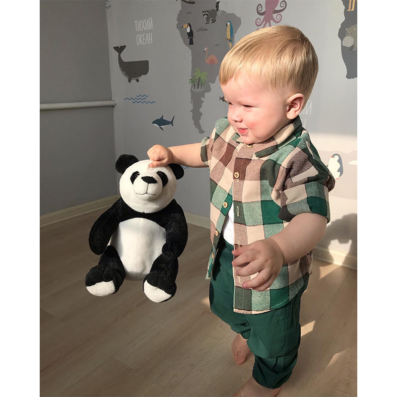 2 Pcs Spring Cotton Toddler Children Clothing Sets Plaid Shirt+Pants Baby Boys Suit Kids for Clothes 220507