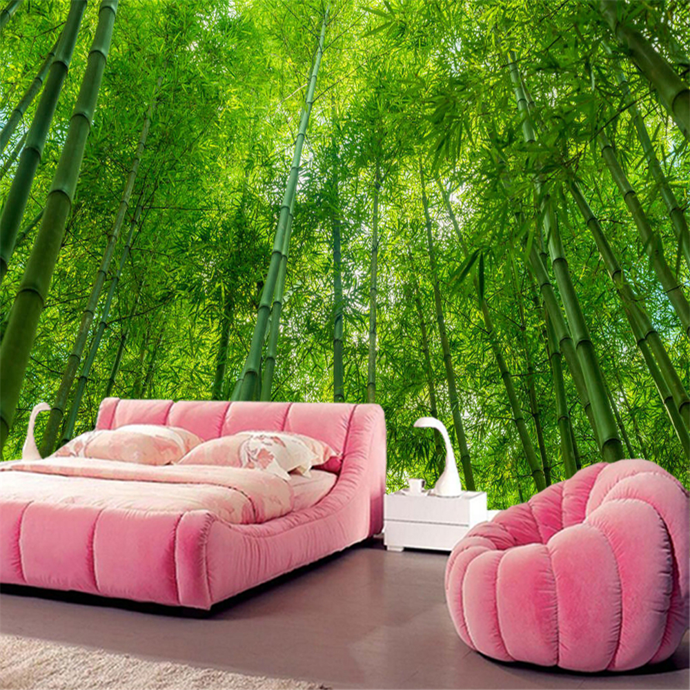Papel de parede Bamboo forest wallpaper nature background 3d wallpaper mural,living room tv wall bedroom wall papers home decor