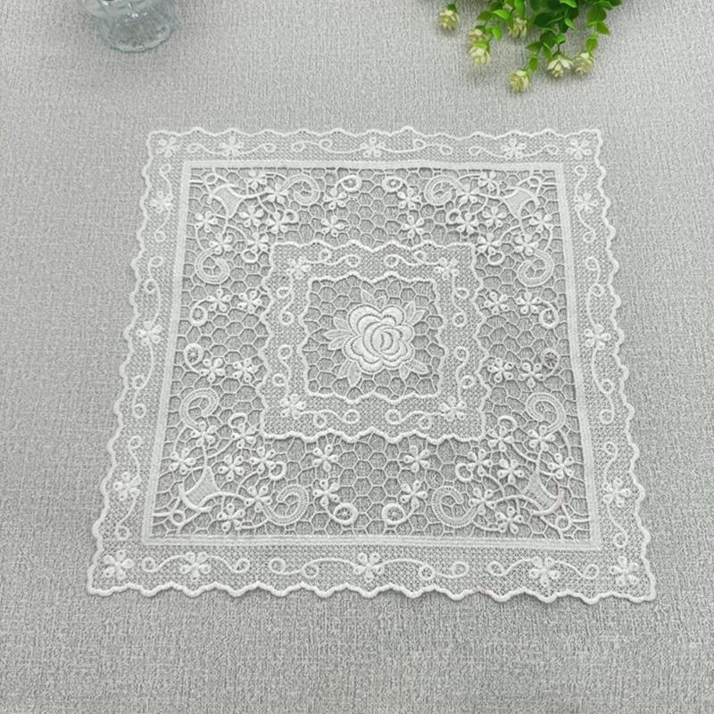 

Mats & Pads Mat Coasters Padding Table Set Useful Things For Home Dining High Quality Vintage French Lace