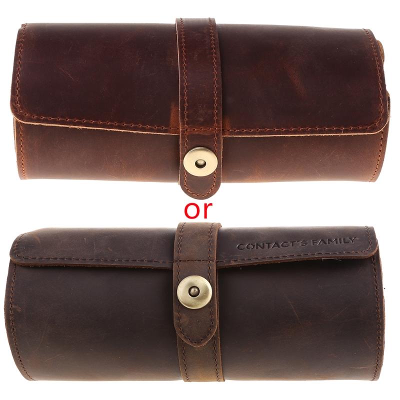 Watch Boxes & Cases 3 Slots Genuine Leather Roll Travel Case Portable Vintage Horse Display Storage Box Organizers
Watch Boxes & Cases 3 Slots Genuine Leather Roll Travel Case Portable Vintage Horse Display Storage Box Organizers