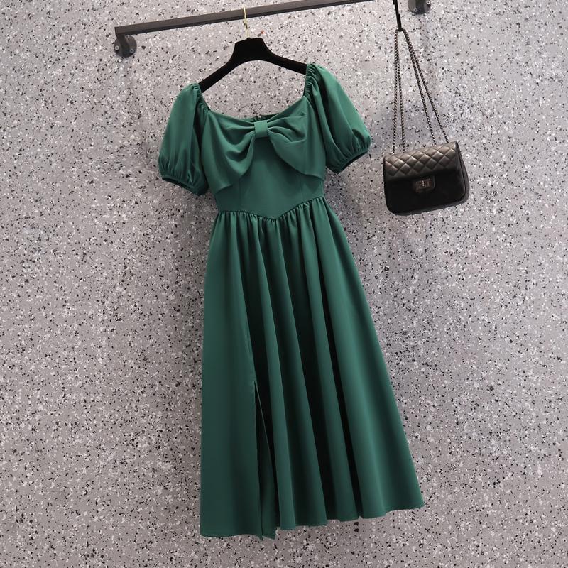Plus Size Dresses Summer Blue Green Simple Casual Woman Dress Square Collar High Waist Elegant Puff Sleeve A-line Sexy Split Fork 2022 Big
Plus Size Dresses Summer Blue Green Simple Casual Woman Dress Square Collar High Waist Elegant Puff Sleeve A-line Sexy Split Fork 2022 Big