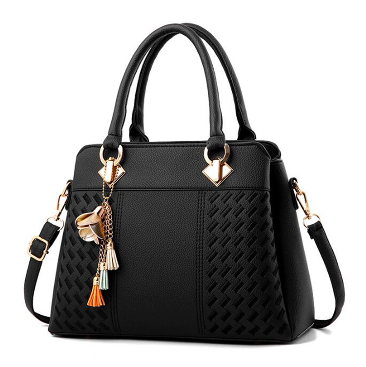 Fashion Women Handbags Tassel PU Leather Totes Bag Top-handle Embroidery Crossbody Bag Shoulder Bag Lady Simple Style Hand Bags, Black
Fashion Women Handbags Tassel PU Leather Totes Bag Top-handle Embroidery Crossbody Bag Shoulder Bag Lady Simple Style Hand Bags, Black