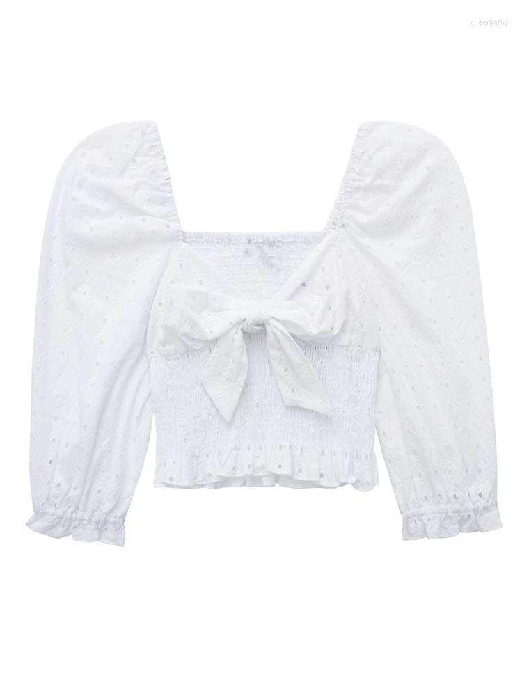 Women's Blouses & Shirts Summer Women Sweet Tops Casual White Hollow Out Embroidery Female Street Short Top ClothingWomen's Chee22
Women's Blouses & Shirts Summer Women Sweet Tops Casual White Hollow Out Embroidery Female Street Short Top ClothingWomen's Chee22