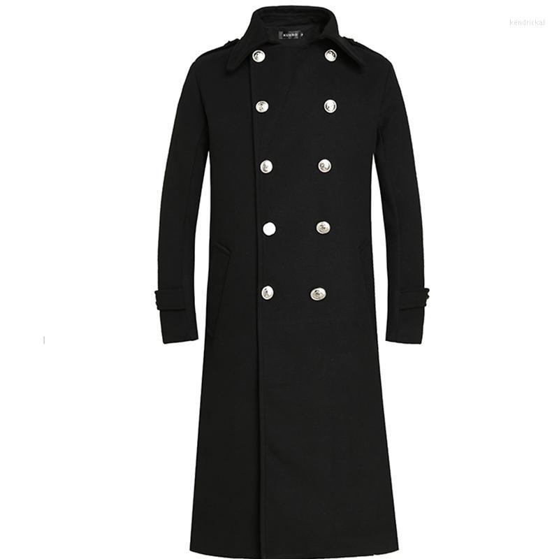 Men's Wool & Blends Autumn Winter Woolen Coat Long Jacket/fashion Loose Double-breasted Business Windbreaker Male Warm Black Blended Kend22
Men's Wool & Blends Autumn Winter Woolen Coat Long Jacket/fashion Loose Double-breasted Business Windbreaker Male Warm Black Blended Kend22