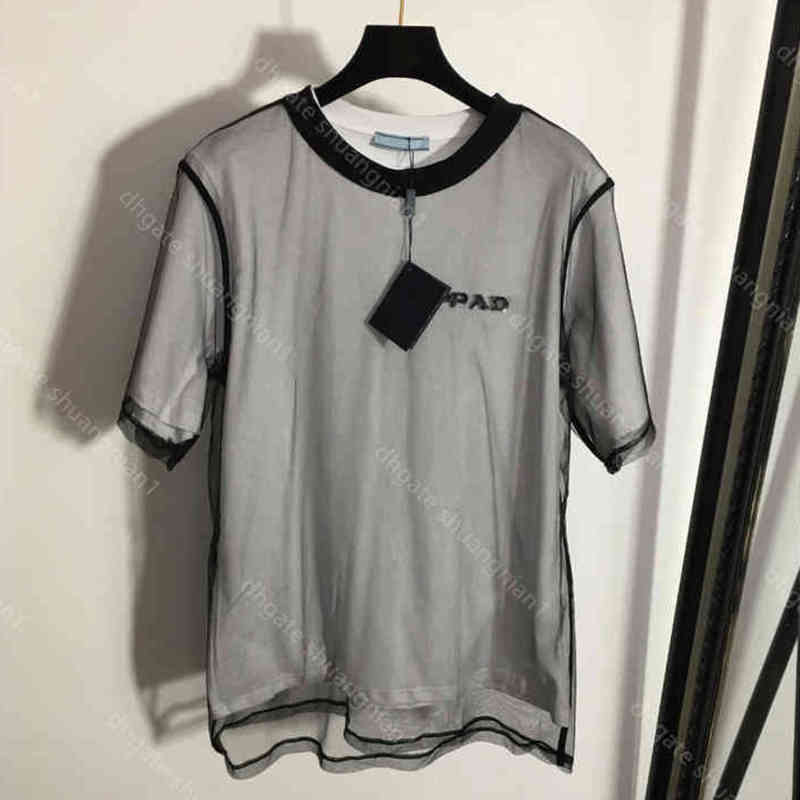 News fashion women T shirt dress 22ss logo pa..da brand mesh shiny crew neck short sleeve tops tee summer designer casual pullover 5A womens clothes album a1
News fashion women T shirt dress 22ss logo pa..da brand mesh shiny crew neck short sleeve tops tee summer designer casual pullover 5A womens clothes album a1