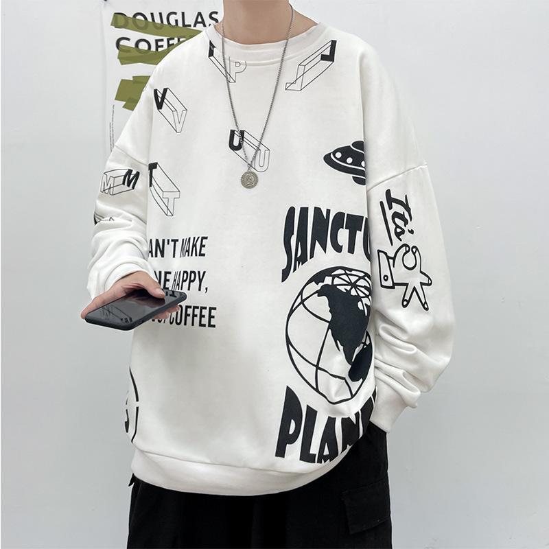 Men's Hoodies & Sweatshirts Fashion Hoodie Men's Sweatshirt Top Spring Autumn Loose Casual Korean Version Trend Couple Printing Sweater, White
Men's Hoodies & Sweatshirts Fashion Hoodie Men's Sweatshirt Top Spring Autumn Loose Casual Korean Version Trend Couple Printing Sweater, White