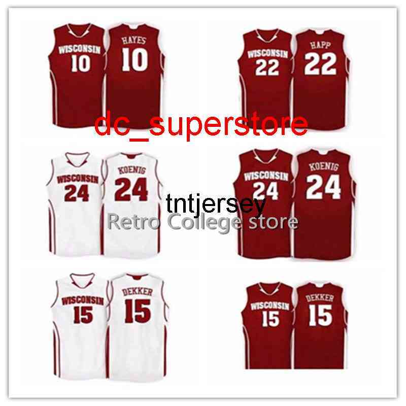 Stitched Wisconsin Cheap #24 Bronson Koenig 10 Elvin Hayes #22 Ethan Happ jersey #15 Sam Dekker jersey Mens Women Youth Custom Jerseys Shirt, 24 red
Stitched Wisconsin Cheap #24 Bronson Koenig 10 Elvin Hayes #22 Ethan Happ jersey #15 Sam Dekker jersey Mens Women Youth Custom Jerseys Shirt, 24 red
