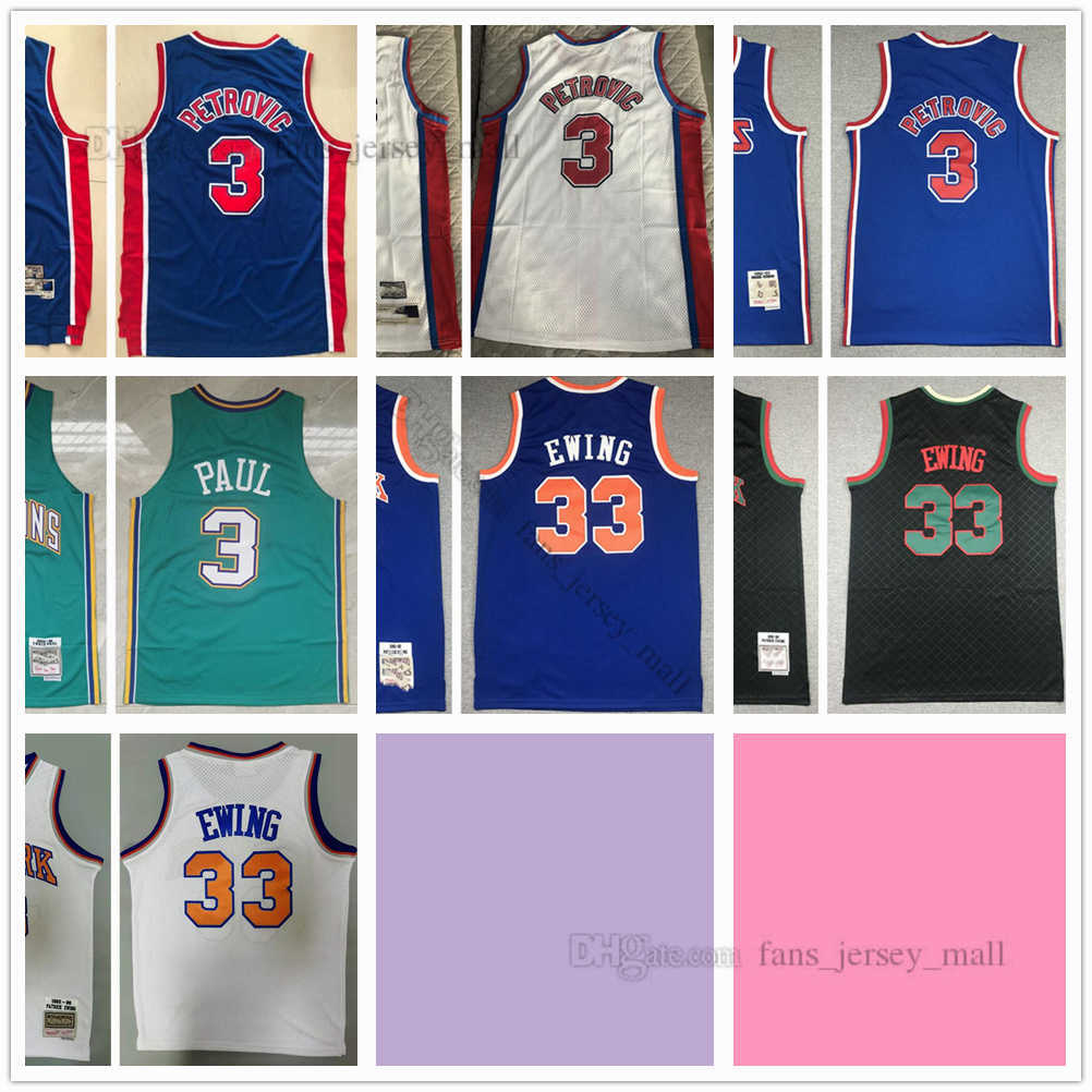 Custom Youth Kids Women Basketball Jerseys 33 Patrick 3 Alex Ewing Petrovic Retro Jersey 1985-86 1991-92 1992-93, Same as picture
Custom Youth Kids Women Basketball Jerseys 33 Patrick 3 Alex Ewing Petrovic Retro Jersey 1985-86 1991-92 1992-93, Same as picture