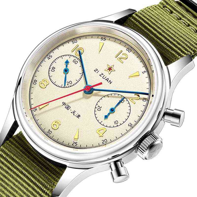 Fashion 38mm Men Chronograph es Sapphire Mechanical ST1901 Seagull 1963 Movement Military Pilot Mens Chronograph 40mm H220426, 40mm sapphire goose
Fashion 38mm Men Chronograph es Sapphire Mechanical ST1901 Seagull 1963 Movement Military Pilot Mens Chronograph 40mm H220426, 40mm sapphire goose