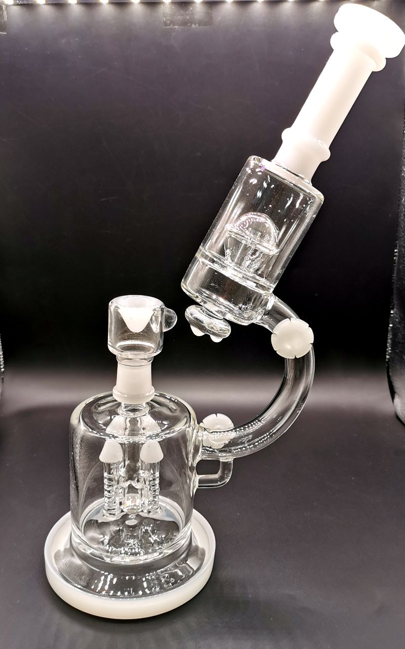 Microscope Design 11.5 inch Glass Bong Hookahs Water Recycler Thick Smoking Pipes with Male 14mm Joint
Microscope Design 11.5 inch Glass Bong Hookahs Water Recycler Thick Smoking Pipes with Male 14mm Joint