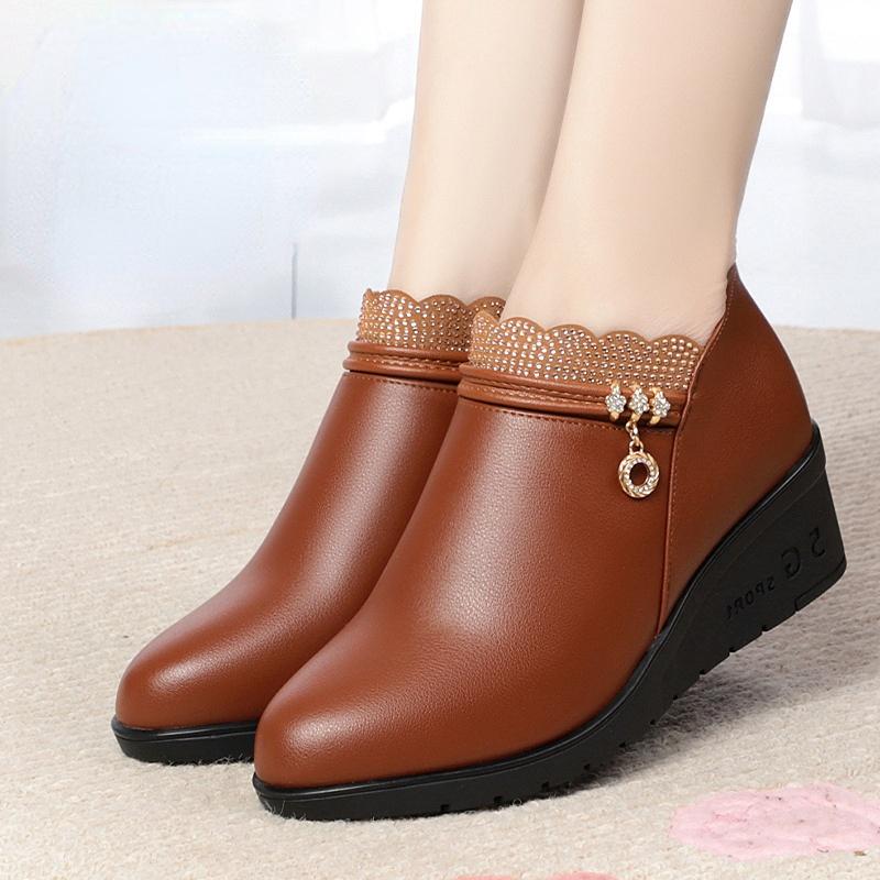 Dress Shoes Plus Size 35-42 Fashion Pumps For Women Office Mom Wedges Mid Heels Breathable Leather Comfortable High HeelsDress, Black
Dress Shoes Plus Size 35-42 Fashion Pumps For Women Office Mom Wedges Mid Heels Breathable Leather Comfortable High HeelsDress, Black