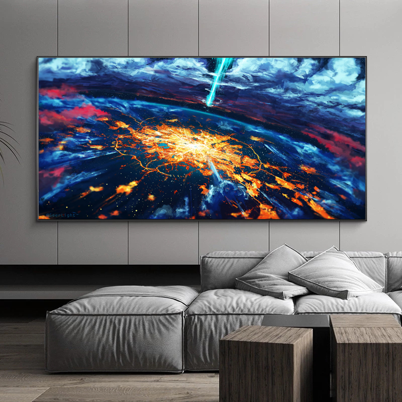 Space Universe Posters Canvas Painting Modern Home Decor Wall Art for Living Room Landscape Pictures Abstract Prints Cuadros