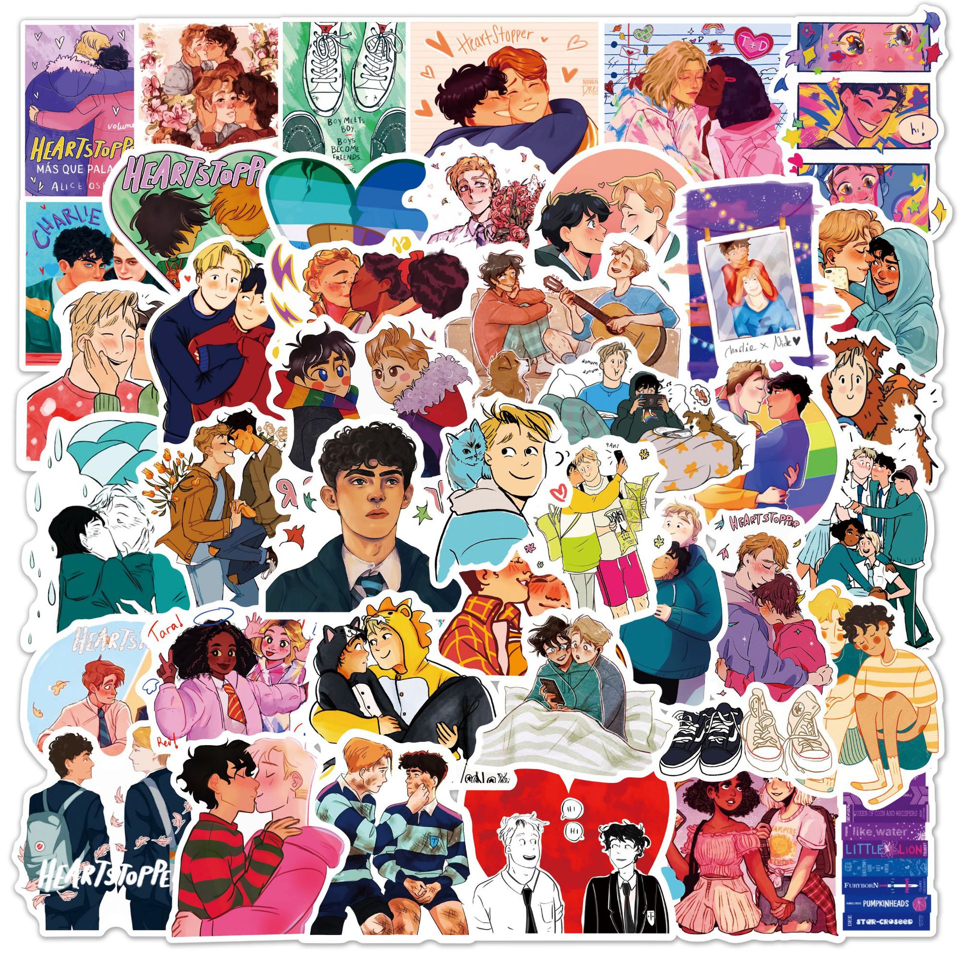 50 Love Gay Heartstopper Graffiti Stickers Water Cup Luggage Notebook Guitar Waterproof Stickers, Customize
50 Love Gay Heartstopper Graffiti Stickers Water Cup Luggage Notebook Guitar Waterproof Stickers, Customize