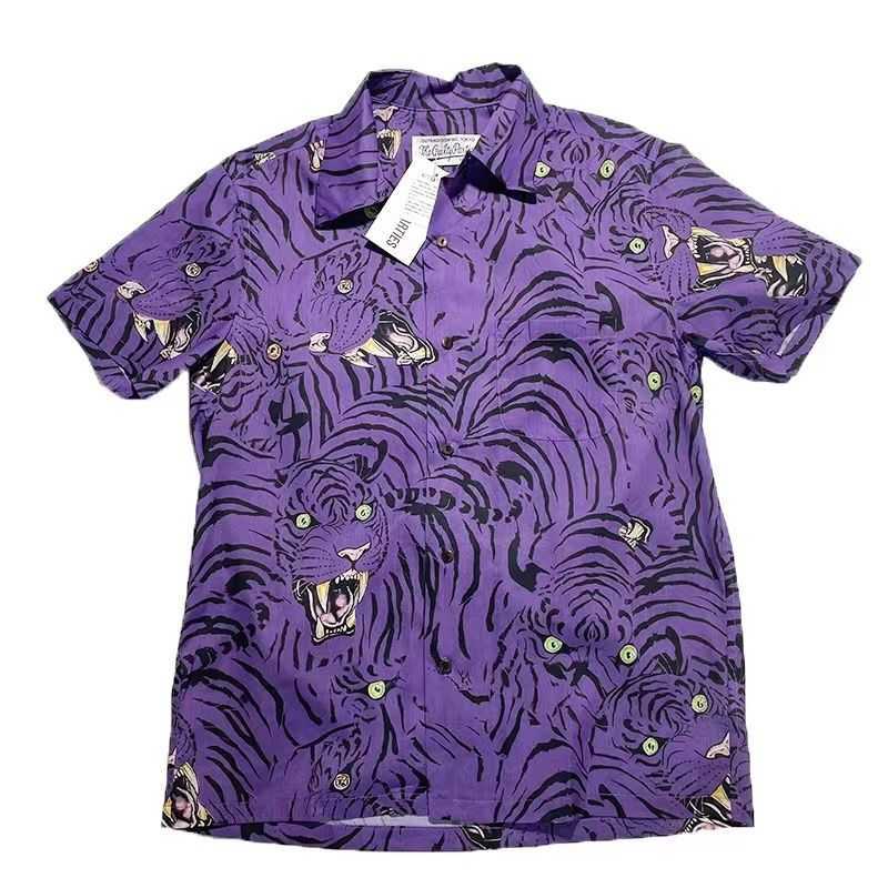 Designer Wacko Maria 22ss Tim Lehi Hawaiian Shirt AOP tiger short sleeve shirt, Ginger
Designer Wacko Maria 22ss Tim Lehi Hawaiian Shirt AOP tiger short sleeve shirt, Ginger