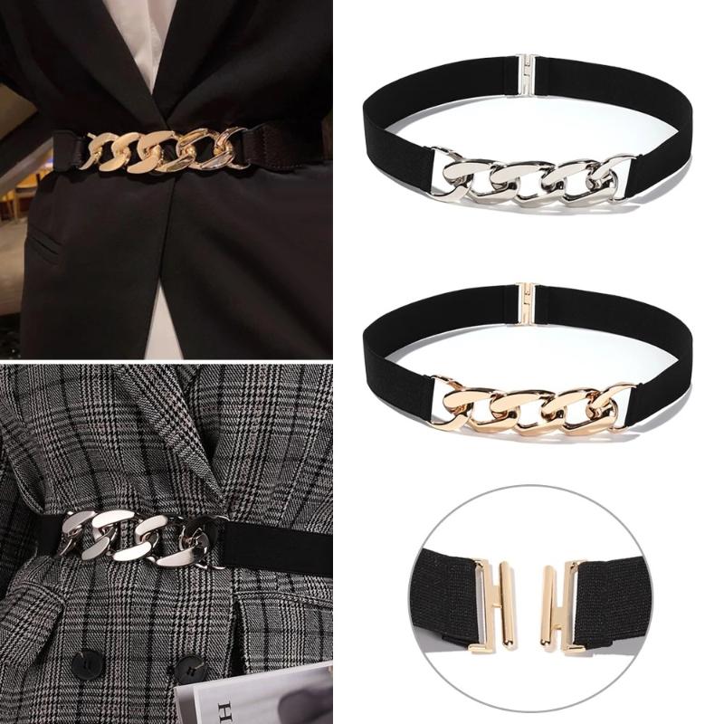 Belts For Women Luxury Designer Brand Elastic Waistband Decorative Skirt Suit Fashion Gold And Silver Waist Chain BeltBelts
Belts For Women Luxury Designer Brand Elastic Waistband Decorative Skirt Suit Fashion Gold And Silver Waist Chain BeltBelts
