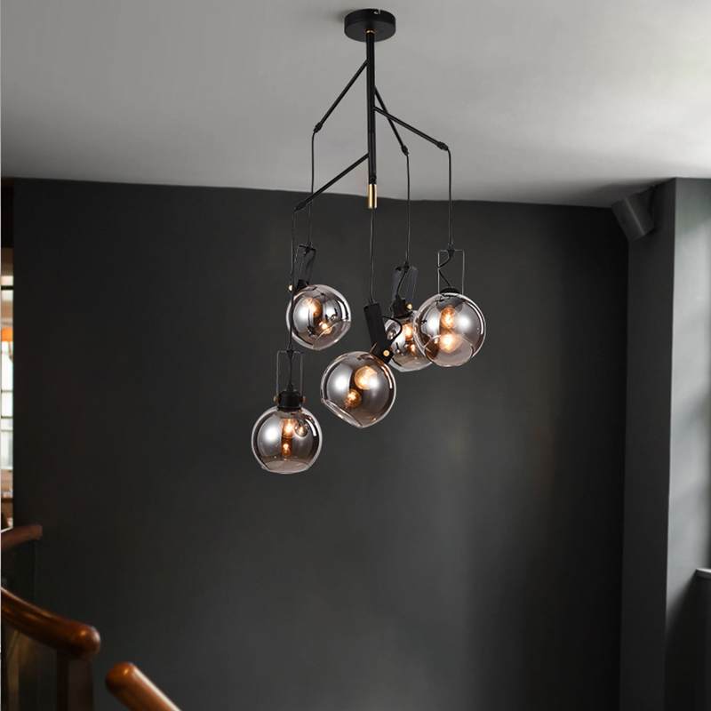 Pendant Lamps Nordic Glass Chandelier Lighting Bedroom Dining Living Room Chandeliers Simple Creative Modern Indoor Light Fixtures