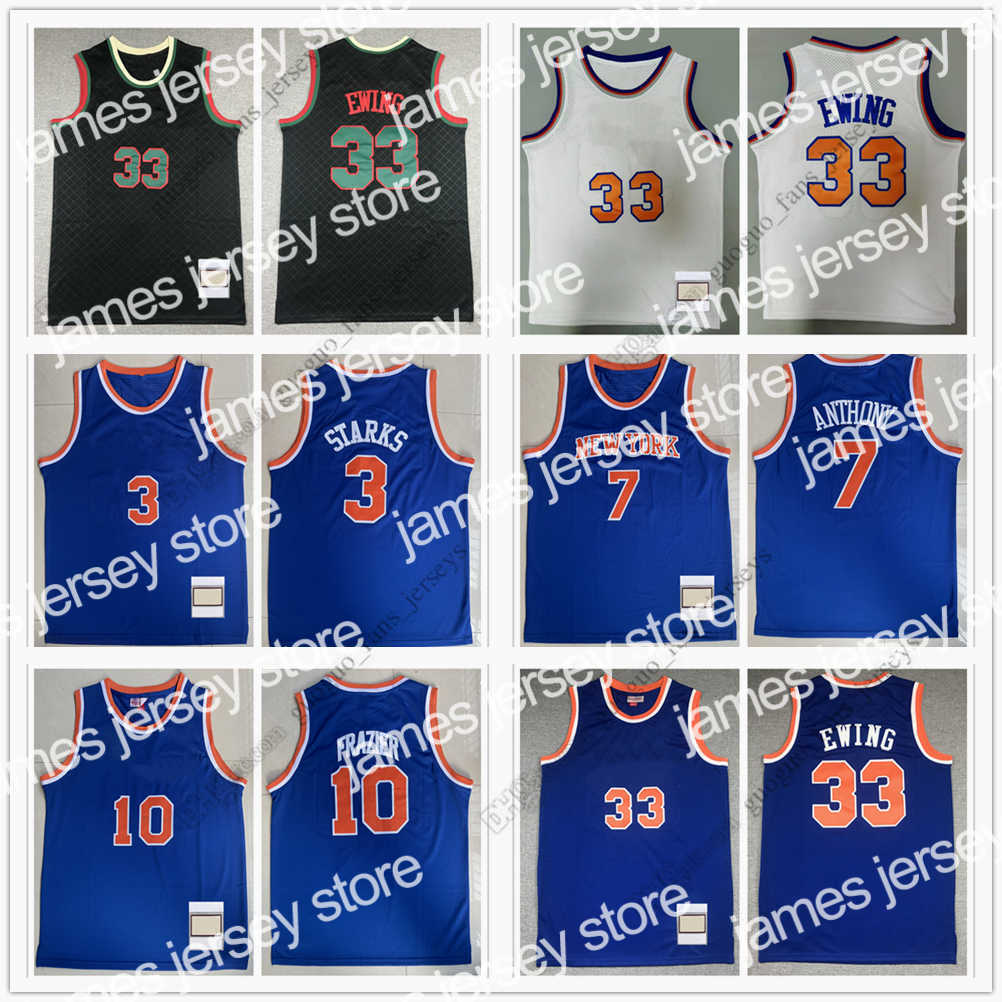 James Retro Mitchell and Ness Basketball Jerseys Starks 3 John Anthony 7 Carmelo Frazier 10 Walt 91-92 Ewing 33 Patrick Blue White Black High, Picture
James Retro Mitchell and Ness Basketball Jerseys Starks 3 John Anthony 7 Carmelo Frazier 10 Walt 91-92 Ewing 33 Patrick Blue White Black High, Picture
