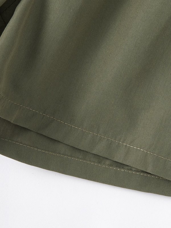 Girls Ruffle Sleeve Top & Paperbag Waist Tie Front Shorts SHE