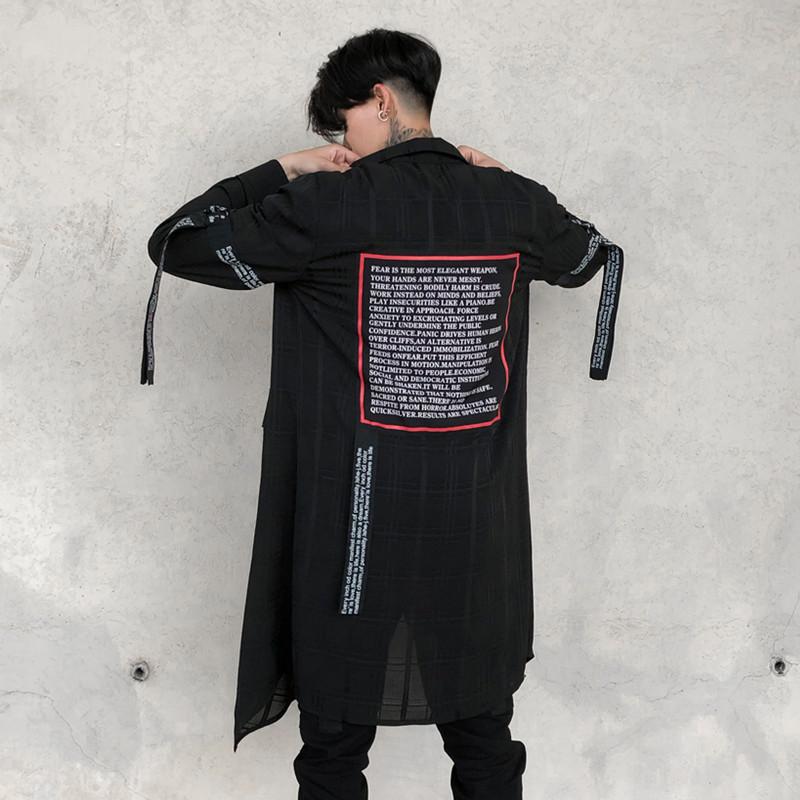 Men's Casual Shirts Spring And Summer Men's Long Loose Long-Sleeve Shirt Ribbon Stage Youth WearMen's, Black
Men's Casual Shirts Spring And Summer Men's Long Loose Long-Sleeve Shirt Ribbon Stage Youth WearMen's, Black