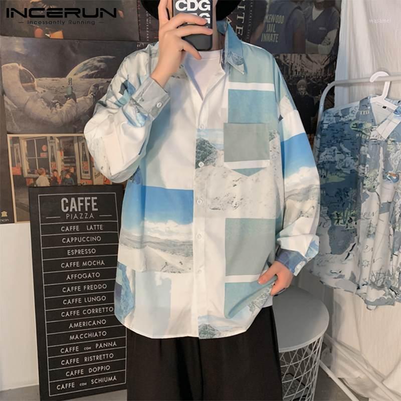 Long Sleeve Pocket Casual Blouse INCERUN 2022 Fashion Printed Men Shirts Man Turn Down Collar Loose Floral Camisa Masculina 5XL Men, Blue
Long Sleeve Pocket Casual Blouse INCERUN 2022 Fashion Printed Men Shirts Man Turn Down Collar Loose Floral Camisa Masculina 5XL Men, Blue