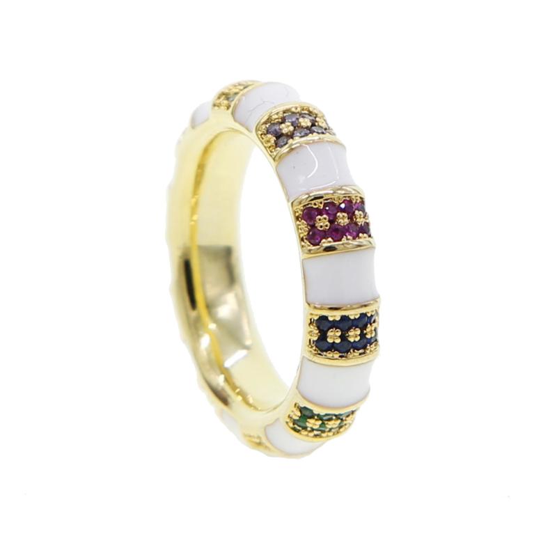 Cluster Rings Summer Fashion Rainbow Colorful Cz Paved Pastel Enamel Bambo Eternity Band For Women Girls Gift Lucky Party JewelryCluster
Cluster Rings Summer Fashion Rainbow Colorful Cz Paved Pastel Enamel Bambo Eternity Band For Women Girls Gift Lucky Party JewelryCluster