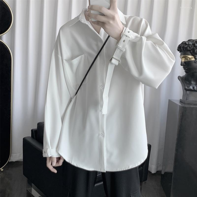 Men's Dress Shirts Black White Shirt Men's Fashion Business Casual Men Streetwear Wild Loose British Style Long Sleeve MensMen's Hora22
Men's Dress Shirts Black White Shirt Men's Fashion Business Casual Men Streetwear Wild Loose British Style Long Sleeve MensMen's Hora22
