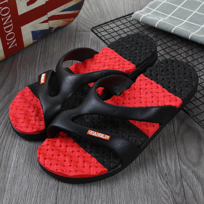 New style non-slip outdoor wear indoor fashion home bathroom lovers cool slippers men's elastic slippers beach shoes T34, Color4 
New style non-slip outdoor wear indoor fashion home bathroom lovers cool slippers men's elastic slippers beach shoes T34, Color4