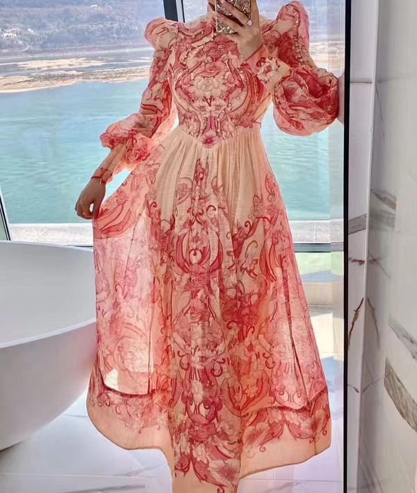 ZIM 2022 dresses Women's Summer New australia dress women's Female Designer Maxi Bohemian Wedding Dress Birthday Party Lantern Sleeve Printed Model Catwalk Dress, Multi
ZIM 2022 dresses Women's Summer New australia dress women's Female Designer Maxi Bohemian Wedding Dress Birthday Party Lantern Sleeve Printed Model Catwalk Dress, Multi