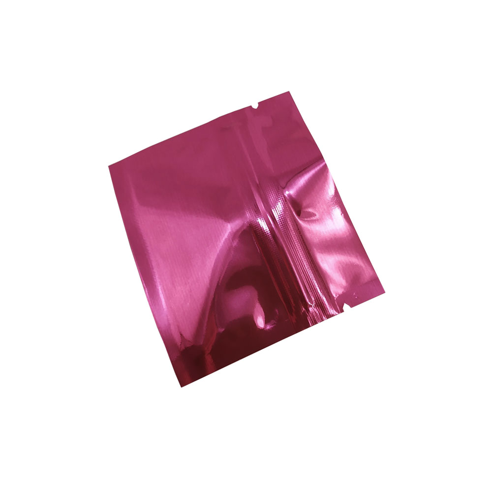 500PCS/unit Small Self Seal Zip Lock Color Package Bag 7.5x6.3cm Purple Aluminum Foil Mylar Mockup Storage Pouches Wholesale