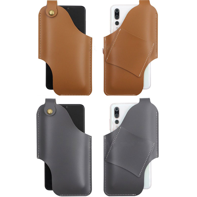 

1PC Men Cellphone Loop Holster Case Belt Waist Bag Props PU Leather Purse Phone Wallet For Men Black/brown/light Brown/gray, As described