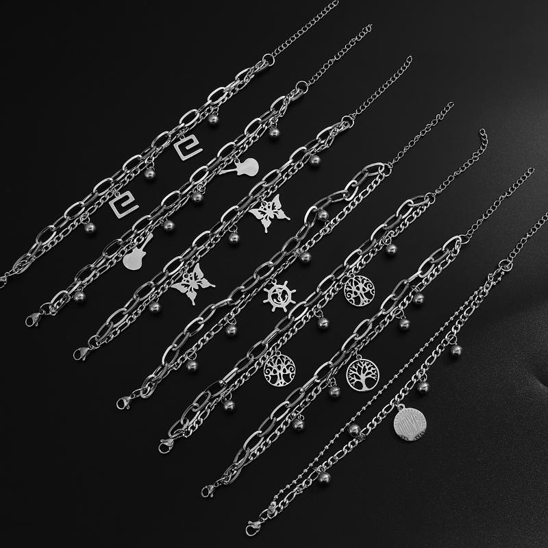 Charm Bracelets Silver Color Stainless Steel Chain For Women Men Hip Hop Cross Butterfly Heart AccessoriesCharm
Charm Bracelets Silver Color Stainless Steel Chain For Women Men Hip Hop Cross Butterfly Heart AccessoriesCharm