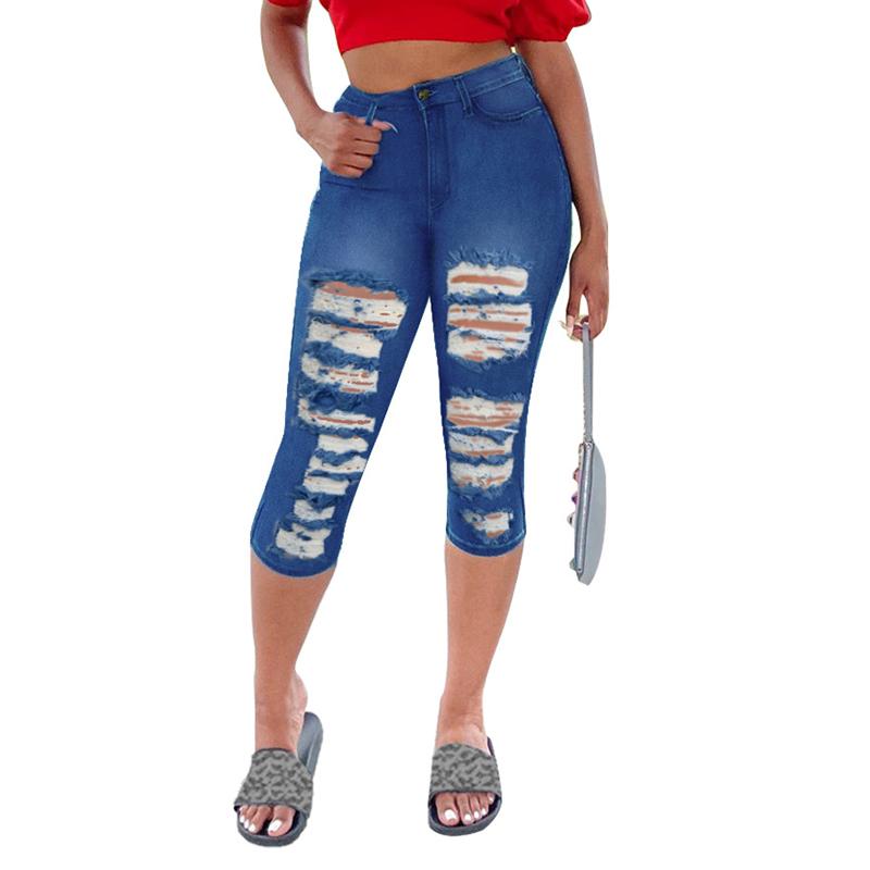 Women' Jeans Sexy Summer Women Denim Skinny Ripped Shorts High Waist Hole Destroyed Stretch Bodycon Slim Knee Length Pants -3XL, Blue
Women' Jeans Sexy Summer Women Denim Skinny Ripped Shorts High Waist Hole Destroyed Stretch Bodycon Slim Knee Length Pants -3XL, Blue