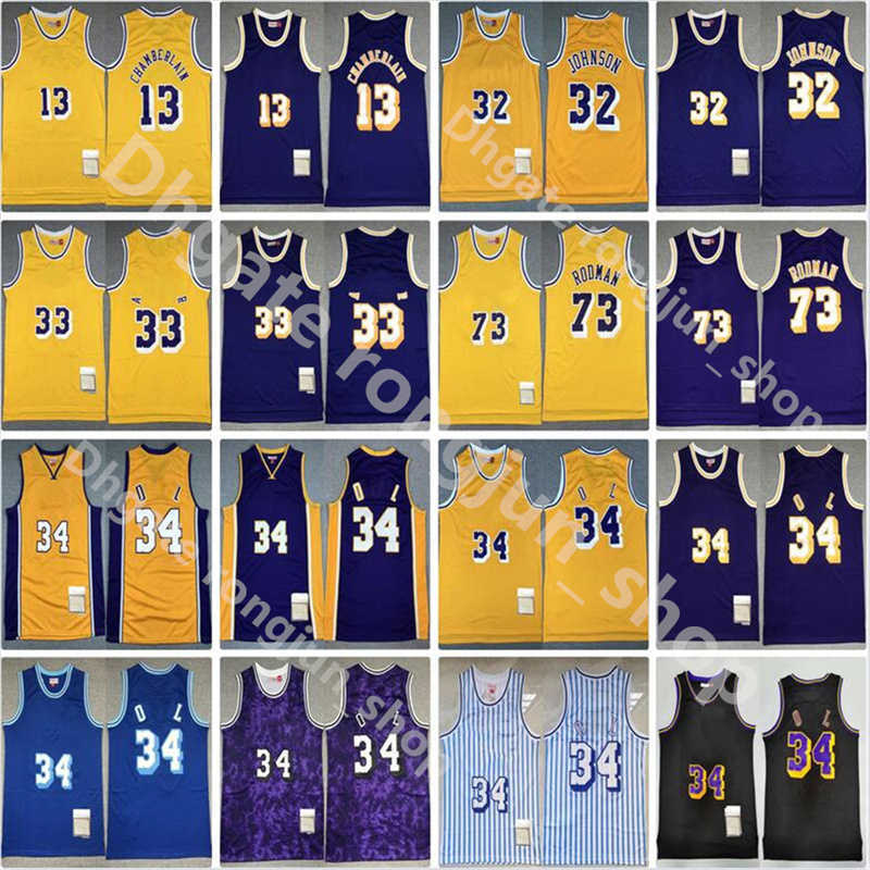 Mitchell and Ness Stitched Basketball Jerseys 32 Johnson 73 Dennis Rodman 13 Wilt Chamberlain Yellow Purple Vintage Retro''nba''Jersey, Picture
Mitchell and Ness Stitched Basketball Jerseys 32 Johnson 73 Dennis Rodman 13 Wilt Chamberlain Yellow Purple Vintage Retro''nba''Jersey, Picture