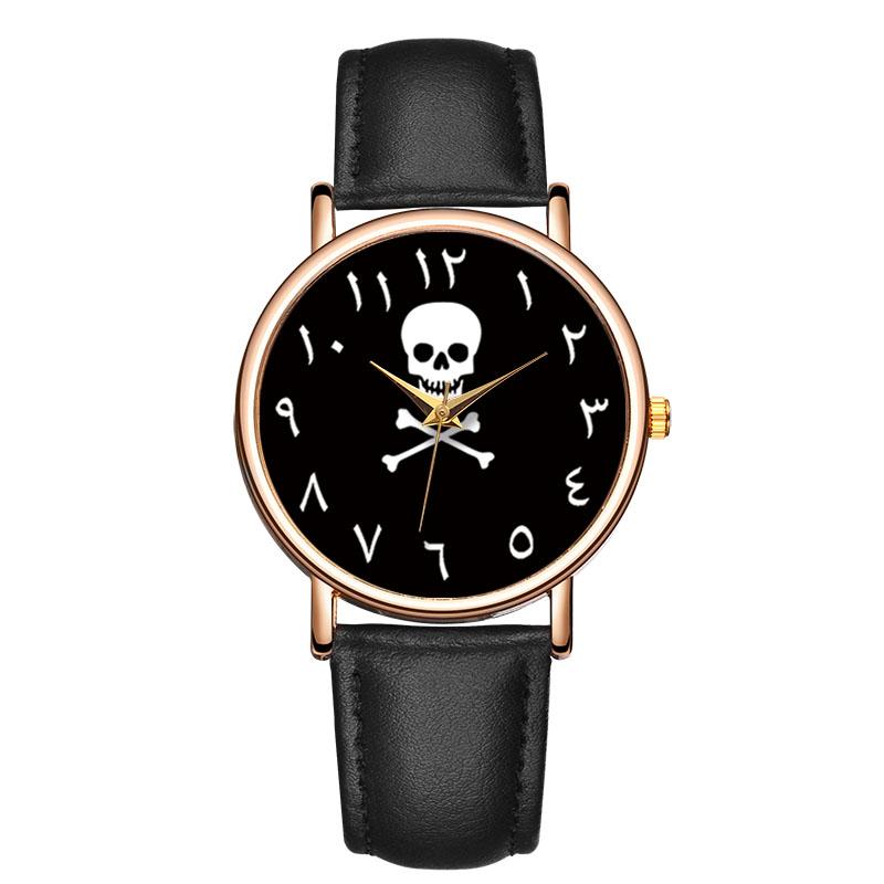 Wristwatches Watch Men Fashion Creative Skull Clock Leather Band Analog Quartz Wrist Watches Women Man Couple Gifts Montre HommeWristwatches, Black
Wristwatches Watch Men Fashion Creative Skull Clock Leather Band Analog Quartz Wrist Watches Women Man Couple Gifts Montre HommeWristwatches, Black