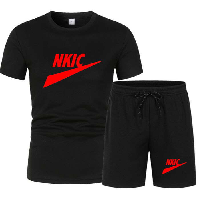 Men's Clothing Set Tracksuit Summer Short Sleeve T-shirt Shorts Fashion Male Suit Brand Casual 2 PCS Mens Sweatsuit Sportswear, Light blue
Men's Clothing Set Tracksuit Summer Short Sleeve T-shirt Shorts Fashion Male Suit Brand Casual 2 PCS Mens Sweatsuit Sportswear, Light blue