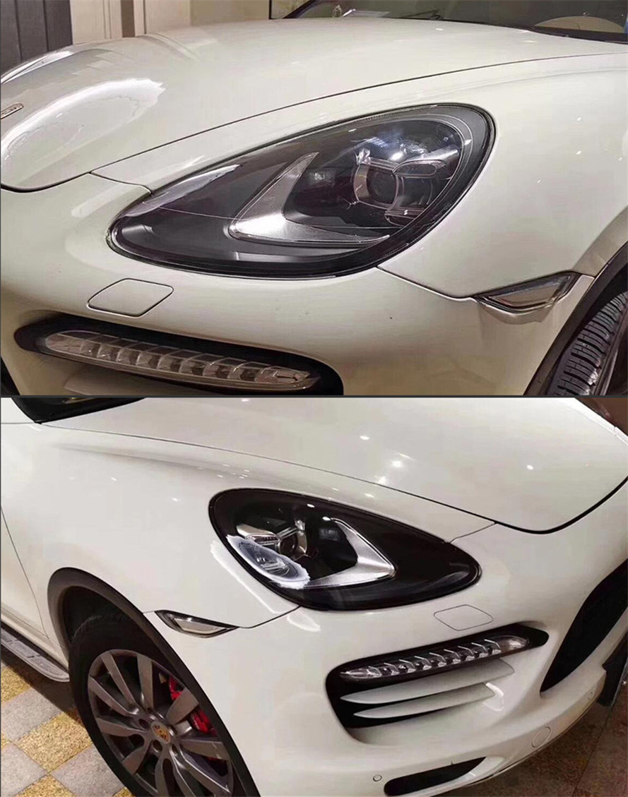 Car Styling For Cayenne 20 11-20 18 LED Headlights High Beam Angel Eyes Replacement Front Lamp Lighting Accessories